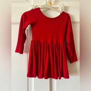 Littke sleepies twirl dress ribbed romper